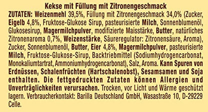 Mulino Bianco Tenerezze Limone Gebäck, 10er Pack (10 x 200 g)
