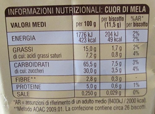 3x Mulino Bianco Kekse Cuor di mela 250g Italien biscuits cookies kuchen brioche